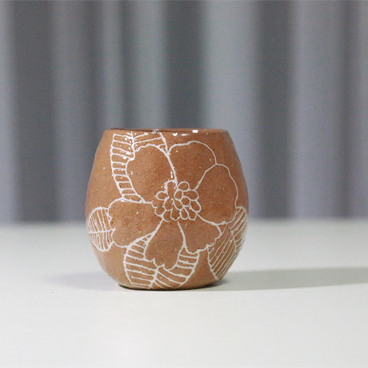 【花朵系列】陶艺家Kendre设计 手工手绘娃描金创意水杯 咖啡杯 茶杯	单件装